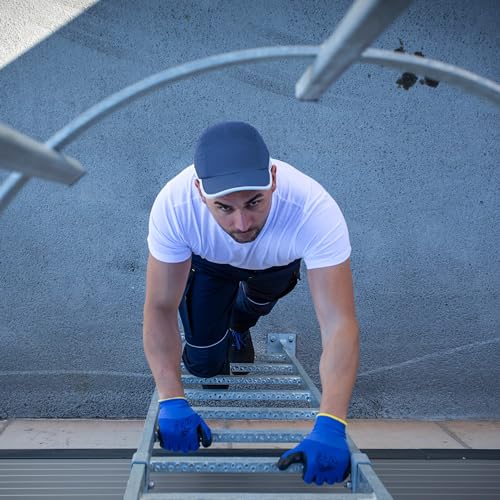BWOLF TRIVOR Anstoßkappe Herren Stoßkappe Sicherheitskappe Sicherheitshelm mit ABS-Schale EN 812 mit Reflexstreifen Schutzhelm Helmkappe (Grau)