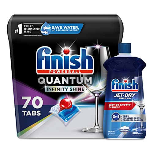 Set: Finish Quantum Infinity Shine - 70 Count - Dishwasher Detergent - Powerball - Our Best...