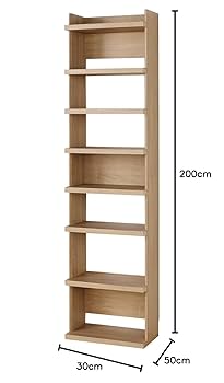 Amazon｜白井産業 厚い棚板が力強く存在感を放つ高さ2mの