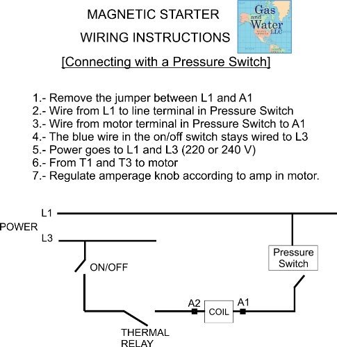 Gas And Water P40GW Magnetic Motor Starter Control Single Phase 7.5 Hp 220/240V 30-40A thumb #2