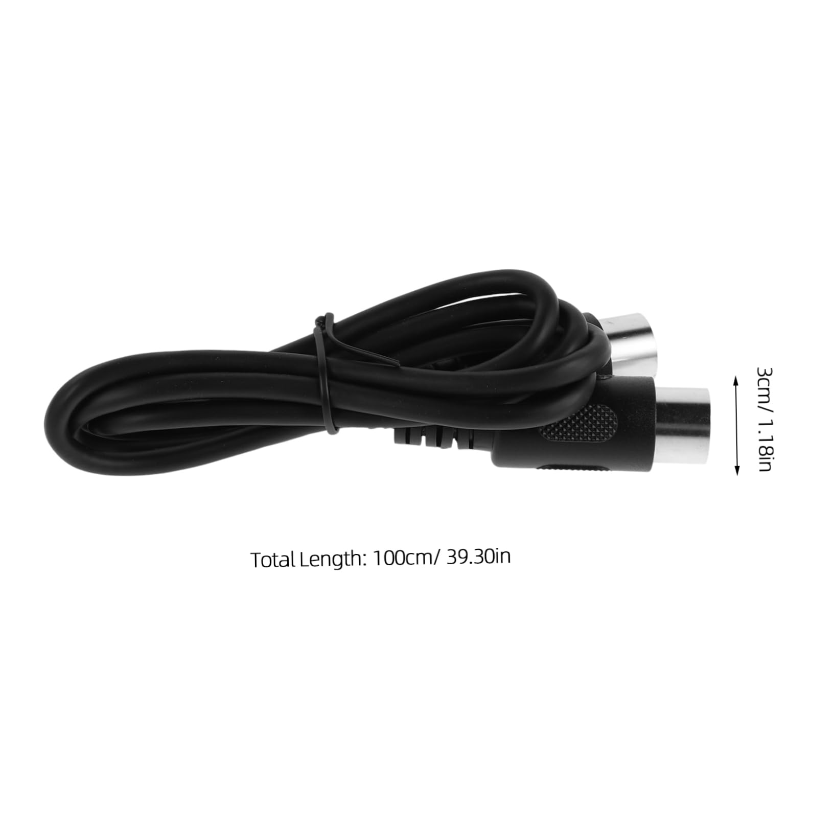 SUPVOX Audio Midi Extension Cable Midi Cable for Keyboard Guitar Synthesizer Digital Piano PVC Material No Additional Setup Required