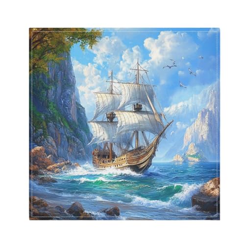 ALAZA servilletas de tela set 4 multicolor 20x20 pulg miniatura 1