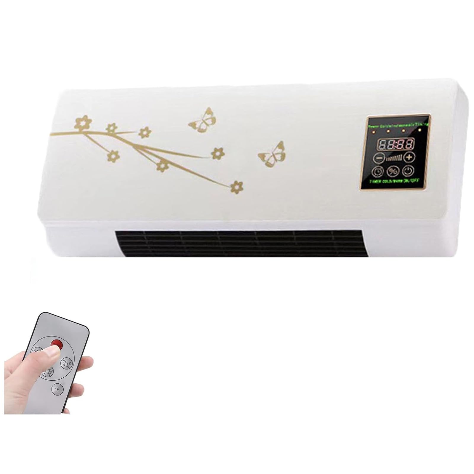 Climafy Portable Air Conditioner, 2025 New Split Max Air Conditioner, Cooling & Heating Wall Mount/Desktop No Install Quiet Operation & Timer for Home Office B