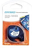 Marque : Dymo Dymo LetraTag 59422 Ruban en plastique Blanc 12 mm x 4 m