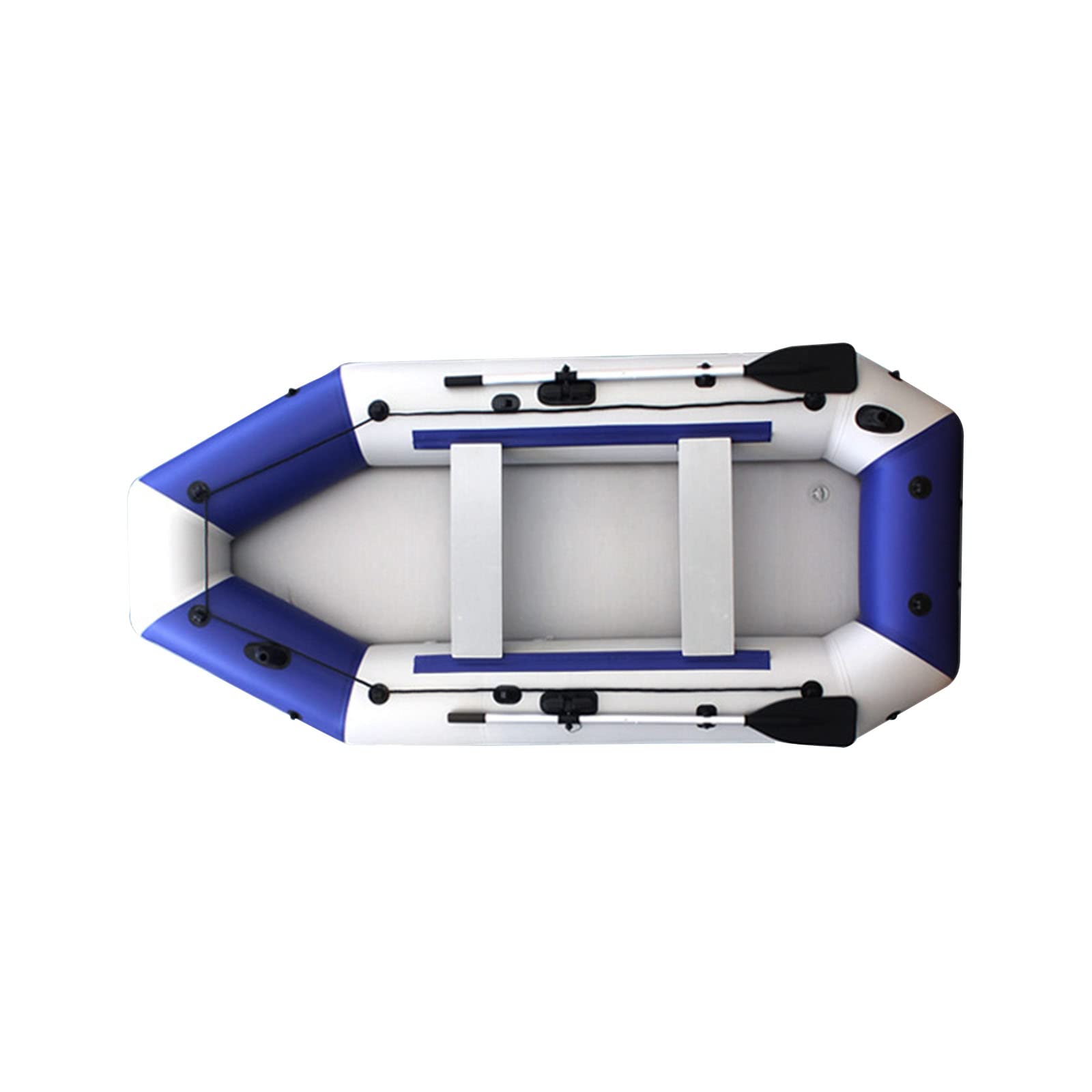 Barco inflable grande, kayak inflable 2-3-4-5-6-7 personas kayak de pesca inflable en tándem, barco inflable portátil de PVC grueso con paleta de bomba de aire, 335 cm x 136 cm