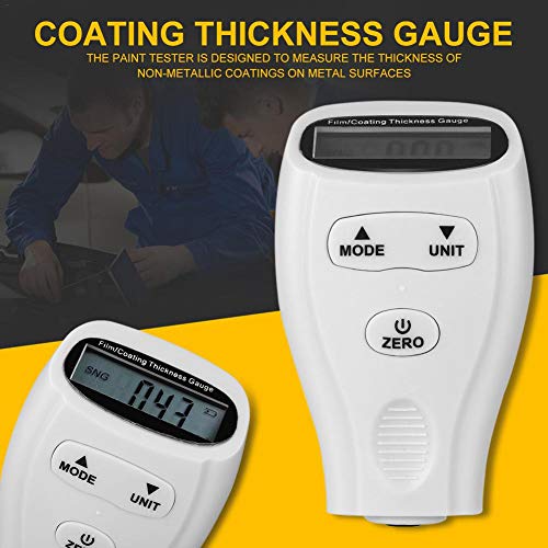 gouxia Portable Digital Thickness Gauge Film Paint Tester Coating Measurement Tool (Iron/Aluminum Dual Purpose)