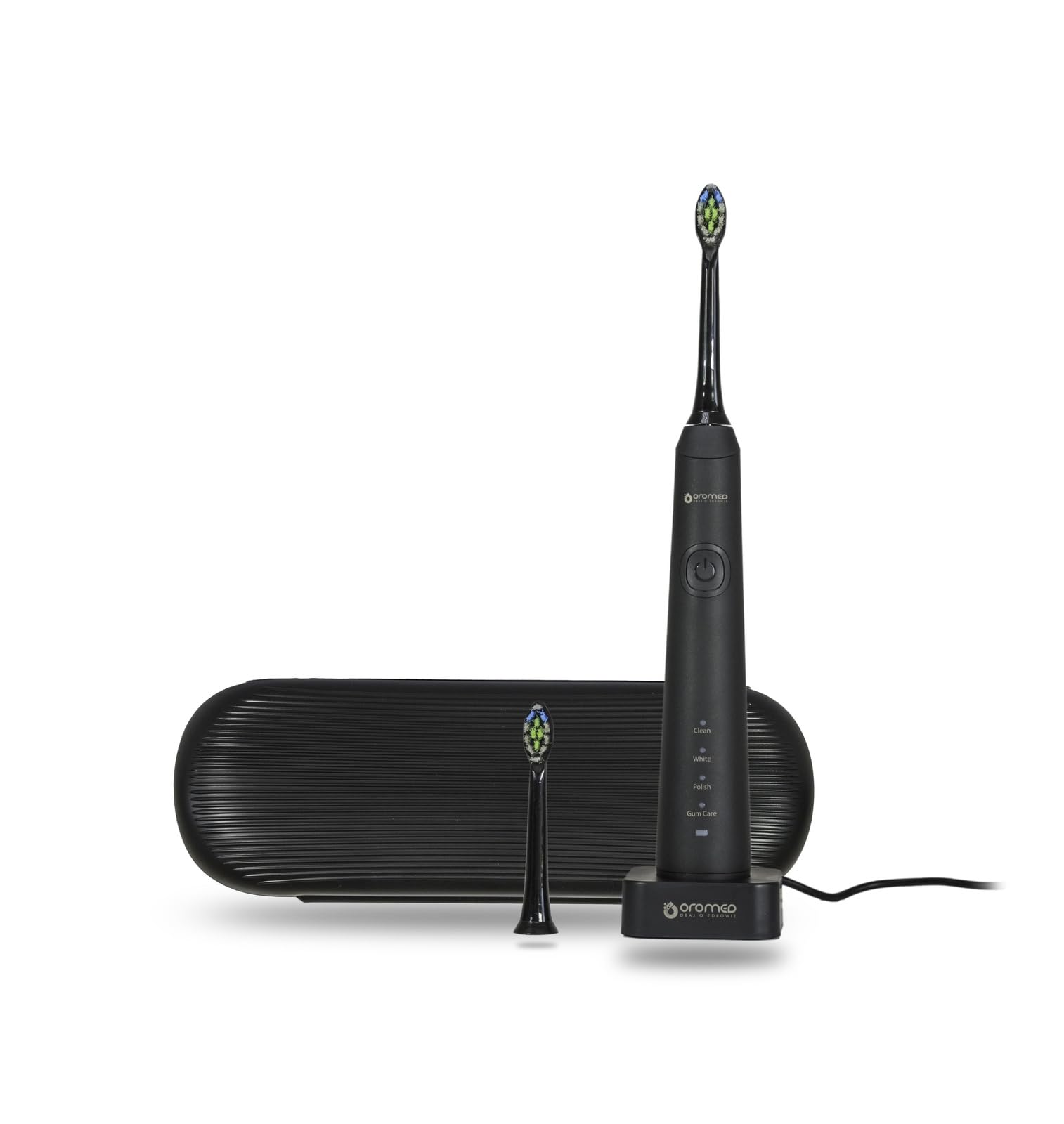 OROMED ORO-SONIC PROFESSIONAL Cepillo de dientes sónico eléctrico con 38.000 vibraciones/min, batería de 2000 mAh hasta 360 min, pantalla LED, múltiples modos de limpieza, IPX7 resistente al agua