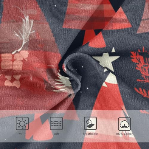 KLL Buffalo Plaid Christmas Trees Toddler Boys' Soft Athletic Underwear Breathable Children Panties3