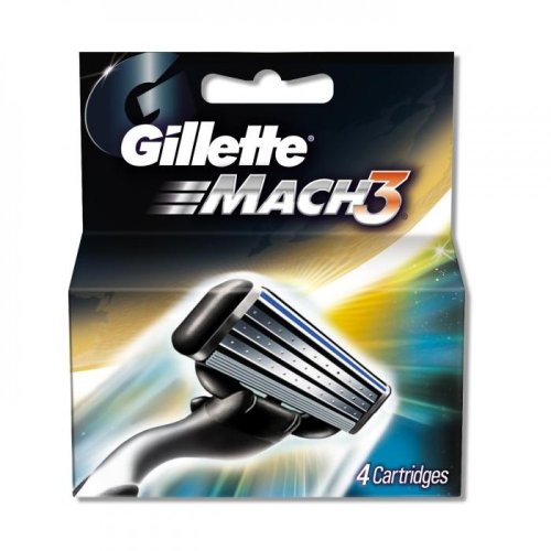 Gillette Mach 3, Set Di Lame Di Ricambio Per Rasoio - 20 Gr