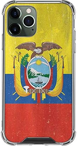 Skinit Clear Phone Case Compatible with iPhone 12 Pro Max - Ecuador Flag Distressed Design