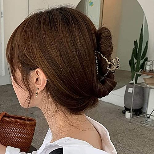 Fairvir - Pinza per capelli in metallo marrone con...