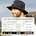 TOP-EX Waterproof Mens Bucket Sun Bucket Hat, Boonie Hiking Fishing Beach Safari Hats for Summer Rain Cap Shade Outdoor - UV Protection SPF Wide Brim Sunhat, Gray L 58-60CM