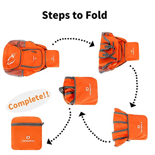 35L Lightweight Foldable Waterproof Packable Travel Small Hiking Backpack Daypack for men women - Image 4