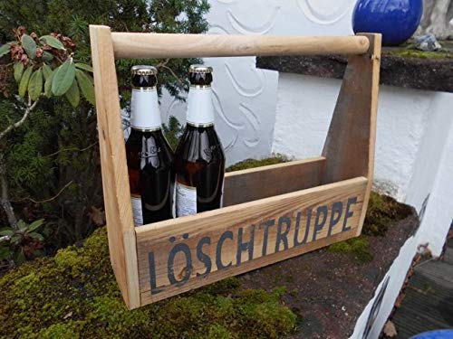 Löschtruppe Bierkasten Flaschenträger Holzkiste Weinregal 38 cm Cover