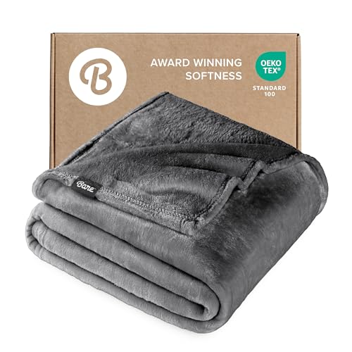 Bare Home Fleece Blanket - Full/Queen - Ultra-Soft...