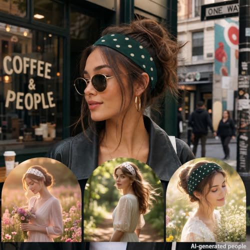 Image of Headbands for Women 8PCS, Summer-Exclusive Elastic Non Slip Hair Head Bands