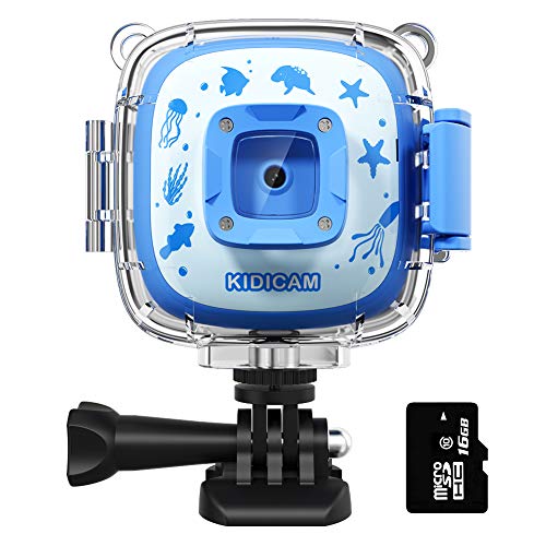 Dragon Touch Kidicam 2.0 Kids Action Camera, Waterproof Digital Camera for Boys Girls