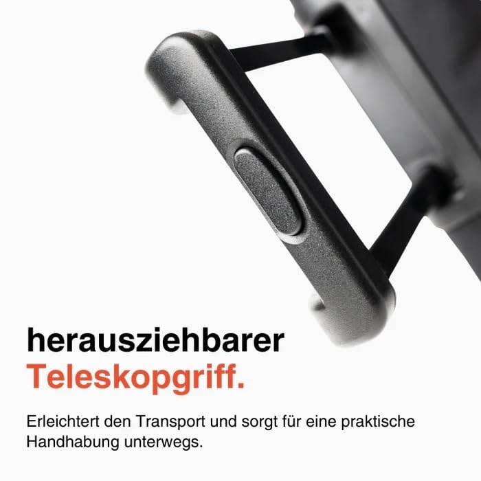 LODA Trolley (75L) Multifunktionale Sporttasche mit Rollen & Teleskopgriff | Rucksackfunktion - Unterteilbares Hauptfach, Schuh-, Nass- & Duschfach - Ideal für Mannschaftssport, Training & Reisen