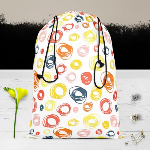 Image of ArtzFolio Abstract Doodle D2 | Reusable Sack Bag | Bag for Gym, Storage, Vegetable & Travel