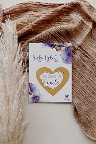 Image of Joli Coon Pregnancy announcement scratch card - You are going to be an uncle - Baby announcement scratch card with envelope - Dream
