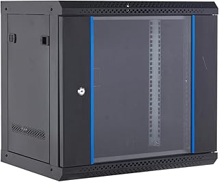Wall Mount Network Cabinet Network Server Rack Cabinet, Data Rack Server Cabinet Enclosure with Lock, 90kg /200 lbs Max Lo...