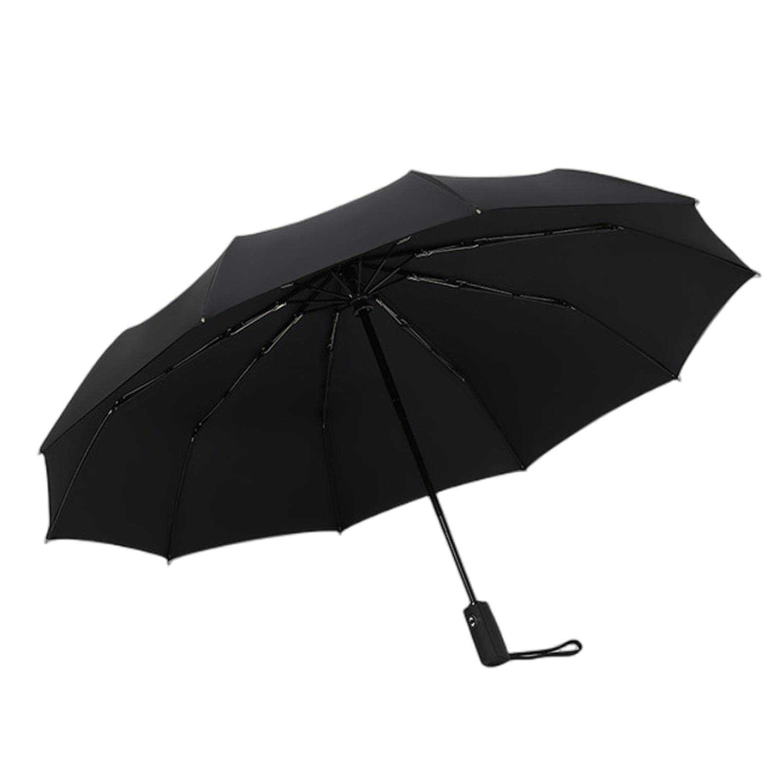 HIHELO Parapluie double couche coupe-vent entièrement automatique pour homme et femme - Parapluie pliable commercial grand cadre durable