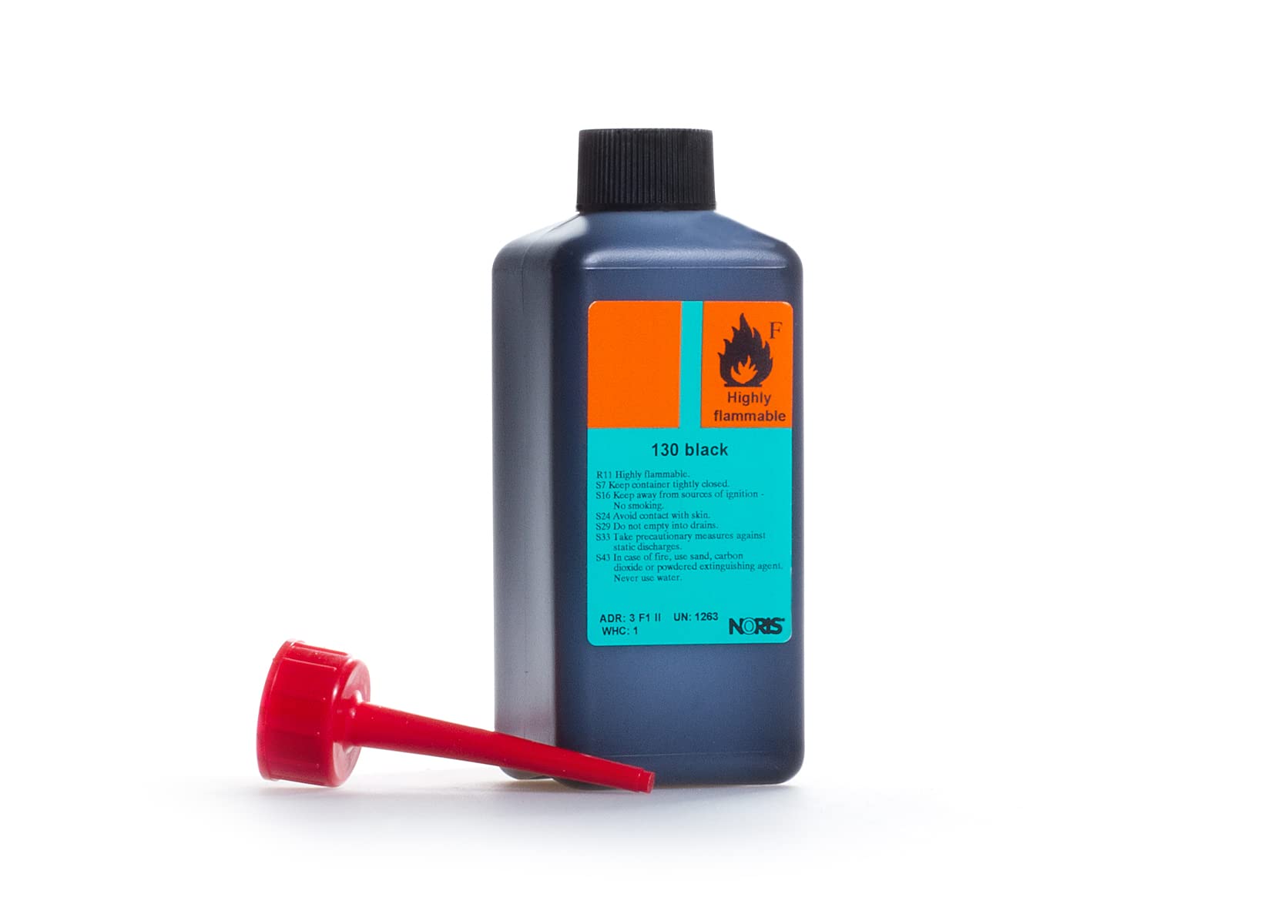 Noris #130 farba do stempli do blachy - czarna - 250 ml
