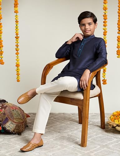 Image of Amazon Brand - Symbol Boy's Festive Rayon Kurta Pajama Set
