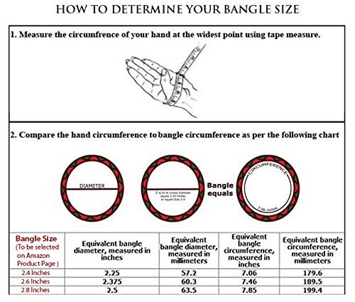 American Diamond Plated Bangles (2.60 in)