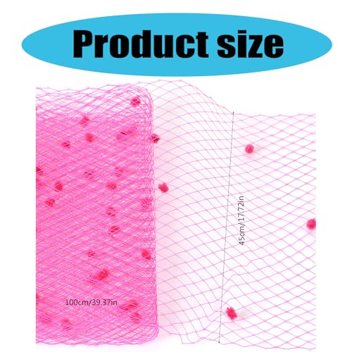 UncleS Mesh Ribbon Fabric for Sinamay Fascinator 45 cm Wide Veil Net Fabric for Women Millinery Handmade Accessory Tea Party Accessories3