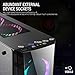 immagine 5GOLDEN FIELD - Case per PC da Gaming Computer Mid-Tower ATX/M-ATX/ITX con Finestra Laterale per PC Desktop (Mittlerer Turm, Z7)