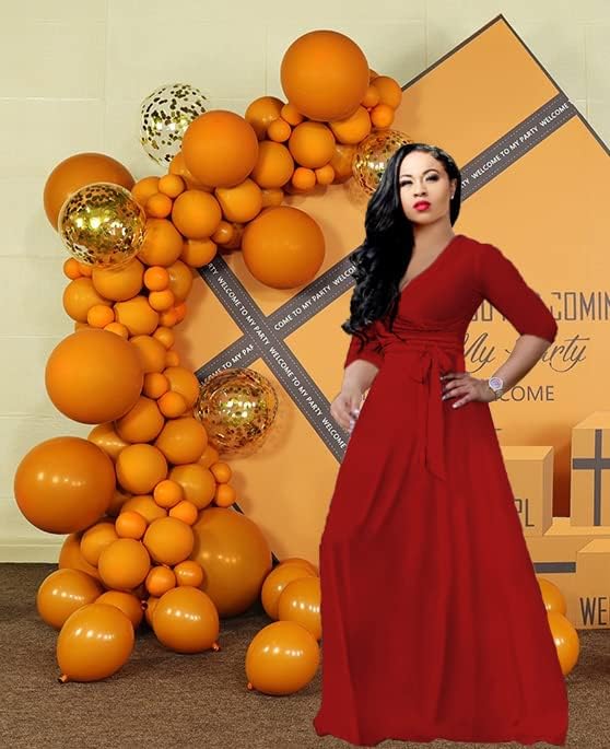 LightlyKiss Plus-Size Maxi Dresses for Women African Summer 3/4 Sleeves Beach Sundress with Pockets - Image 6