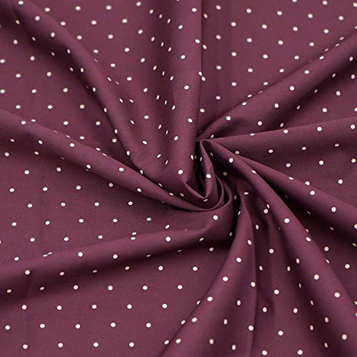 Master Fab PW01 Cotton Fabric By The Yard For Sewing Diy Crafting Fashion Design Printed Floral Washable Cloth Bundles Voile;Full Width Cuttable39 X 55Inches (100X140Cm) (Beige Dots thumb #4