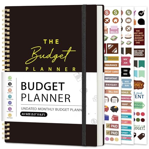 Budget Planner - Monthly Budget Book Undated with...