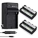 Powerextra 2 Pack Replacement Sony NP-F550 Battery and Charger Compatible With Sony NP-F330, NP-F530, NP-F570 and Sony CCD-RV100, CCD-RV200, SC5, TR917 Camera CN-160, CN-216 LED Video Light