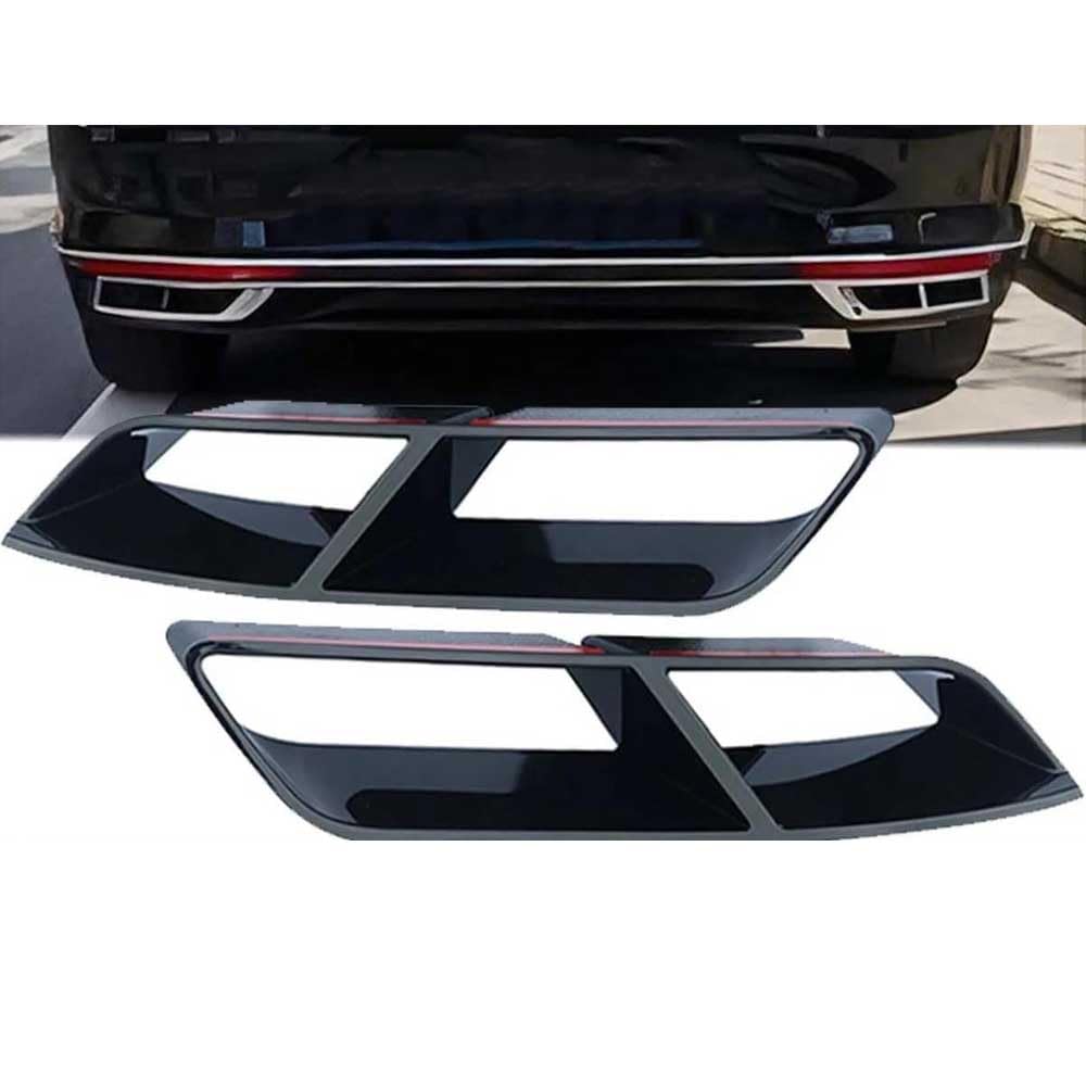 Embellecedor para Tubos de Escape Coche para P&assat B8.5 2020 2021 2022, Silenciador de Escape Marco de Deflector de Escape de Acero Inoxidable,Silver