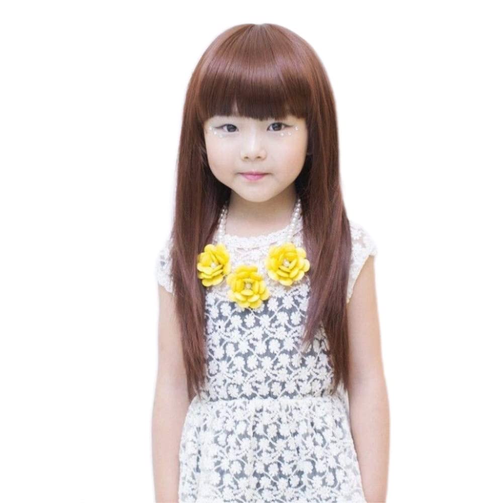 Amazon.co.jp: KIDSウイッグ キッズ向け カツラ セミロング