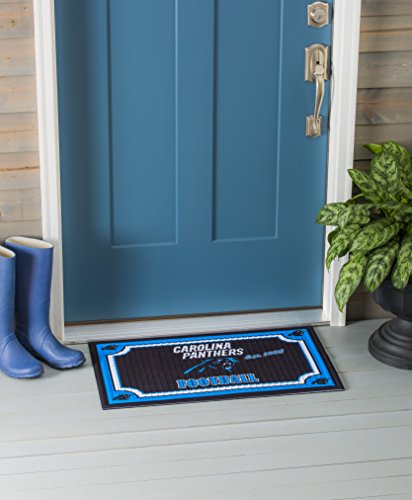 image for Team Sports America NFL Carolina Panthers Emobossed Outdoor Safe Mat 3