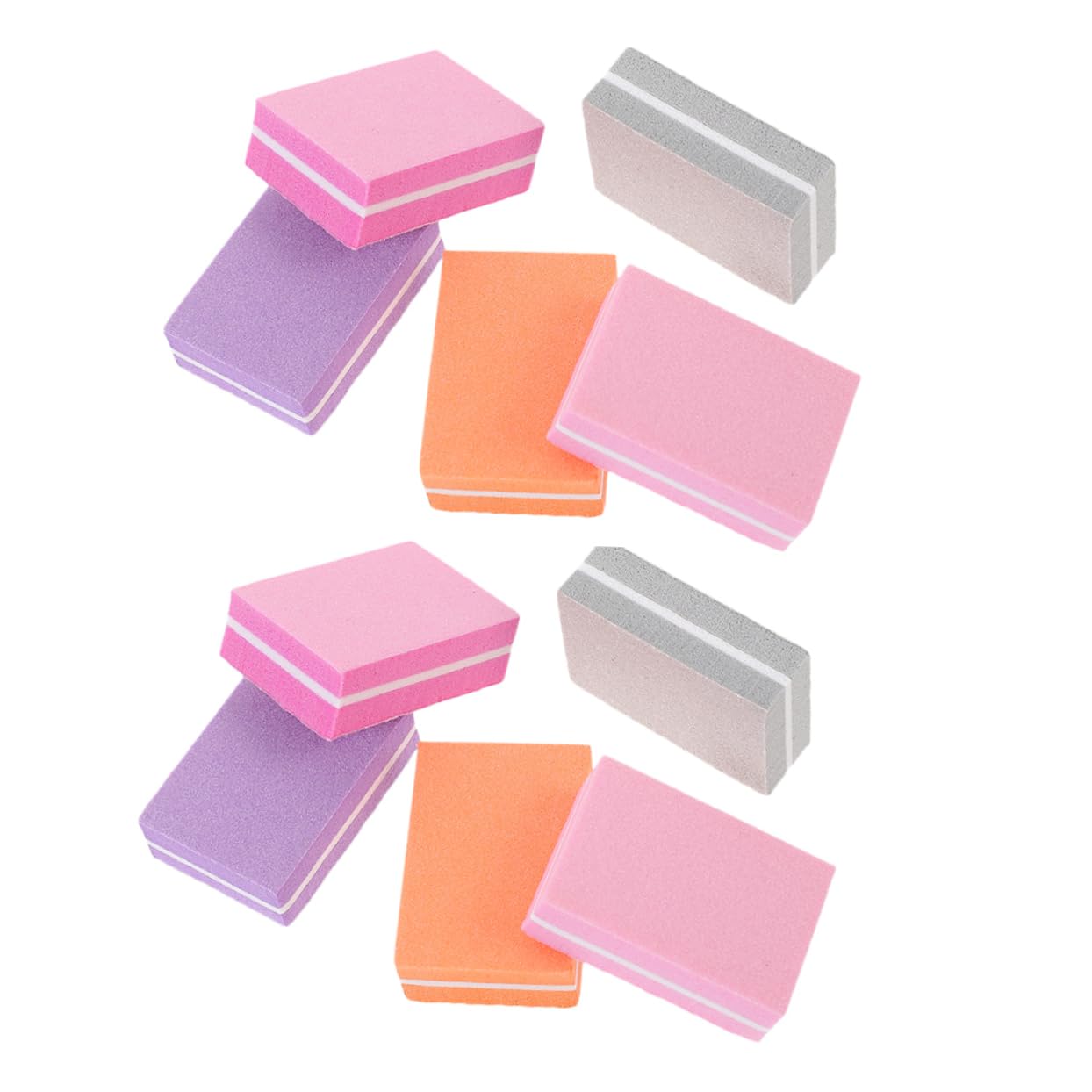 Healeved 4 Juegos Lima De Uñas Cortaúñas Perforar Prensa De Uñas Clíper Empujador De Uñas Pulidor Uñas Gel Para Uñas Nail Gel Tampones De Uñas De Esponja Amortiguadores De Uñas 100 Piezas*4
