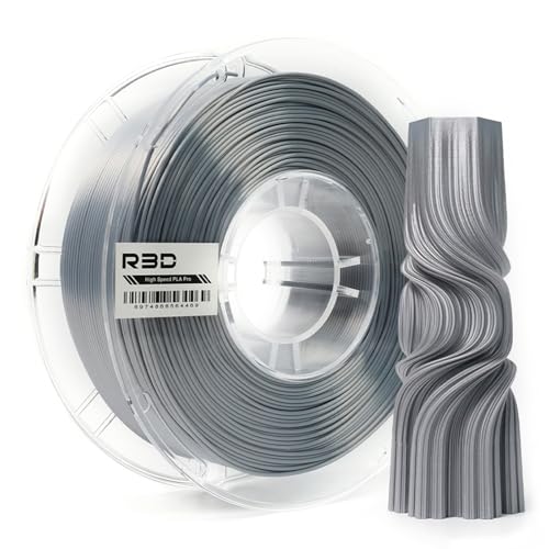 Image of R3D High Speed PLA Pro Filament 1.75mm 1KG, 3D Printer Filament for 30-600 mm /s High-Speed Printing, Dimensional Accuracy + /- 0.02 mm, Plastic Spool, Compatible with AMS (Silk Silver)