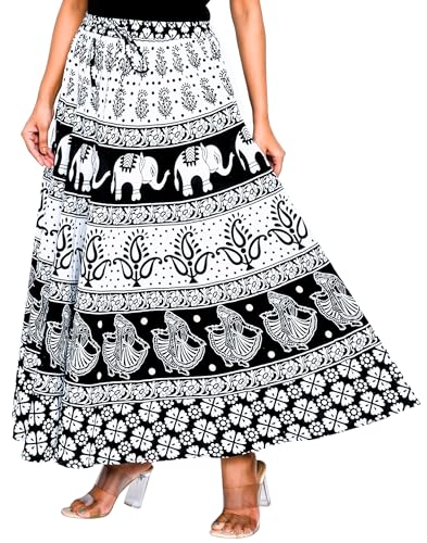 Image of Premium Cotton Skirt for Women with Pocket, Free Size