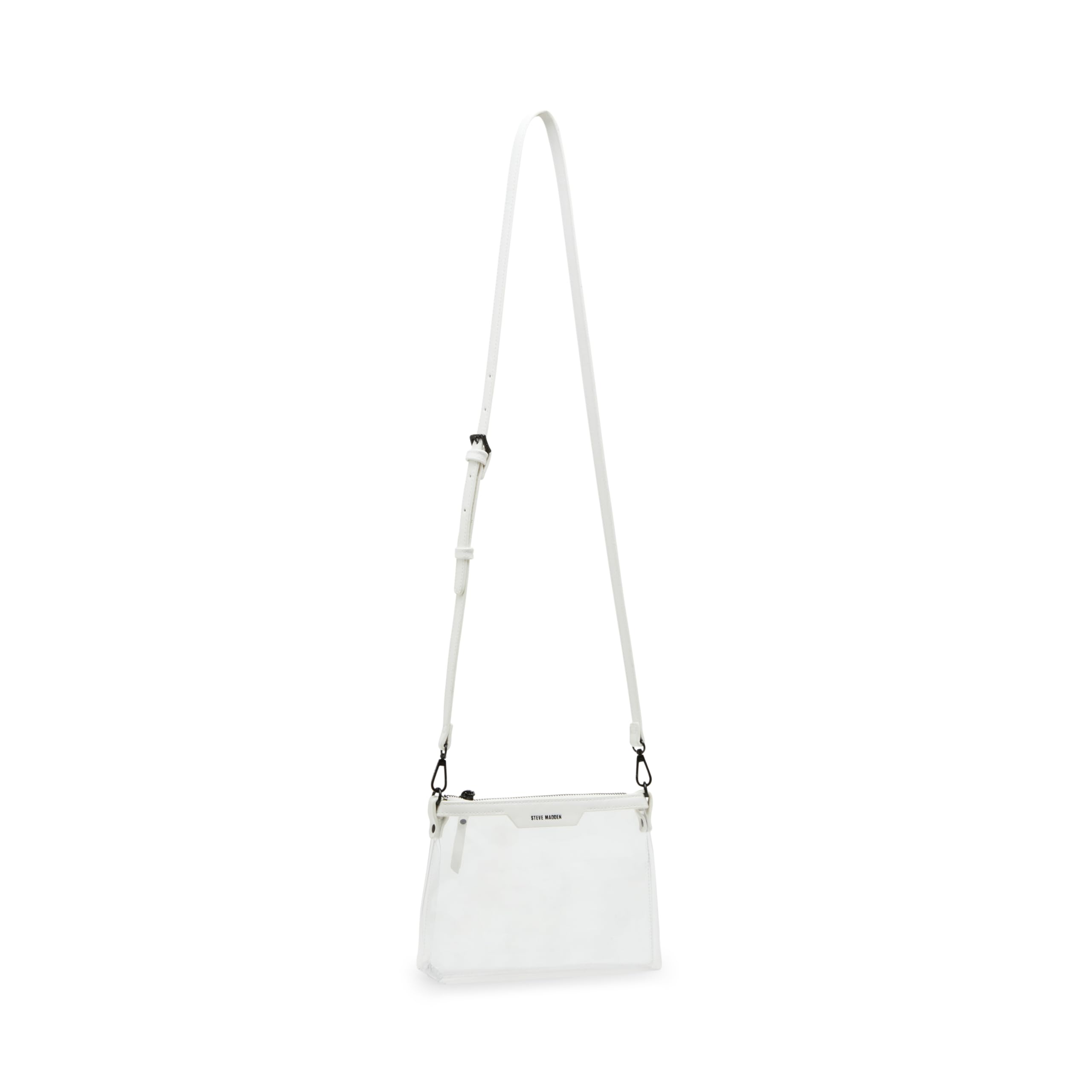 Steve Madden Dominic Clear Pouch with Card Case Gift Set, White