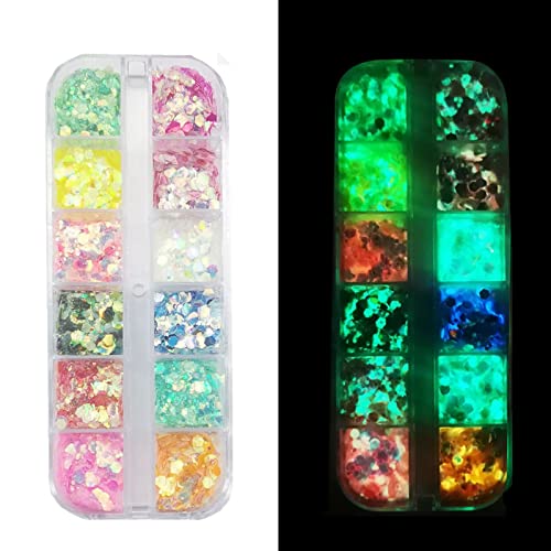 12 Colori Glitter Body Gel, Glitter Grosse