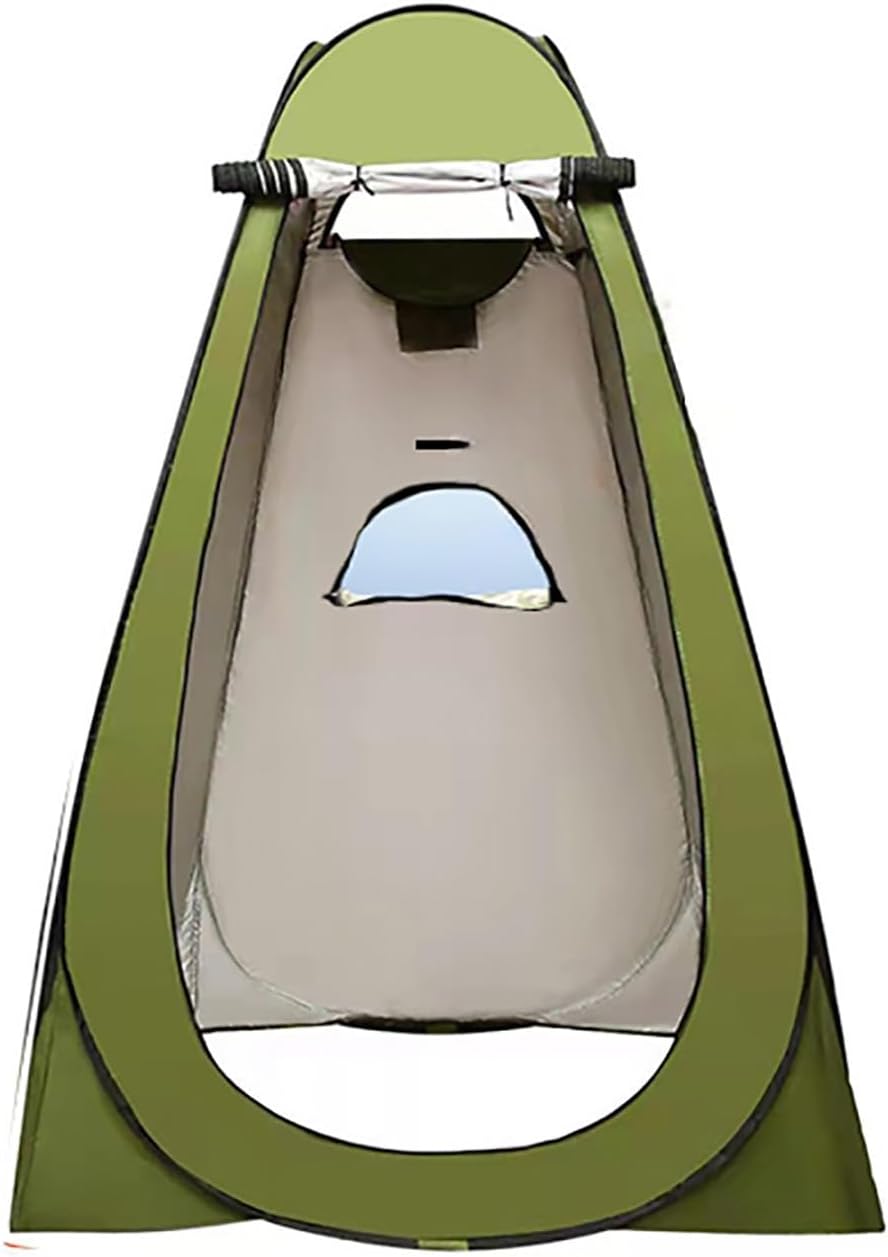 NEONMAN Portable Privacy Shower Tent with Storage Bag, Camping Toilet Tent Simple Folding Tent 2-Person Model Three-Sided Windows One-Touch Opening and Closing Suitable for Camping