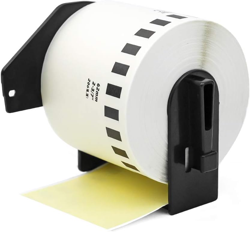 Compatible with Brother DK-2205 Continuous Paper Tape Labels DK22205 62mm x 30.48m(2-3/7" x 100') for QL-820NWB QL-710W,3Roll Non-Detachable Cartridge