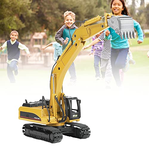 Excavatrice sur chenilles 1:50 de collection | Véhicule de construction durable alliage - 6