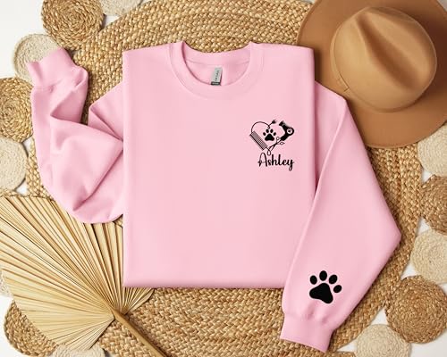 Personalized Dog Groomer Sweatshirt, Dog Groomer Shirt, Pet Grooming Shirt, Gift for Dog Groomer, Dog Groomer Sweater4