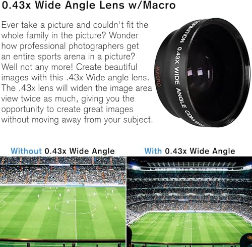 Image of Canon EOS 2000D (Rebel T7) DSLR Camera wCanon EF-S 18-55mm F3.5-5.6 III Lens and Sunshine Photo Professional Accessories Bundle (Renewed)