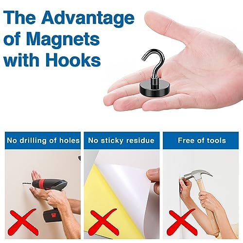 Image of LOVIMAG Magnetic Hooks, Cruise Essentials 2026, 12 Pack-50LBS