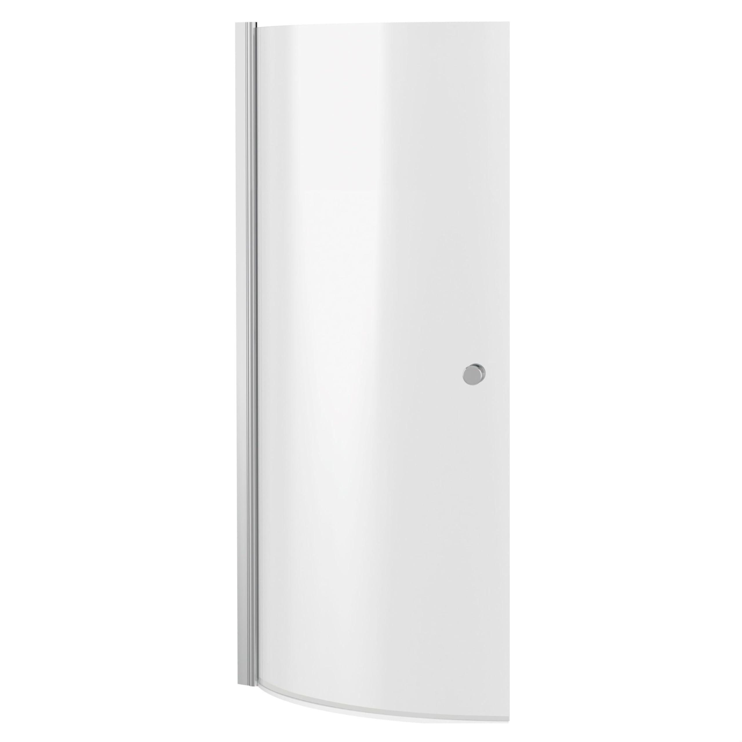 Balterley Chrome 6mm Toughened Safety Glass Reversible P Bath Screen with Knob